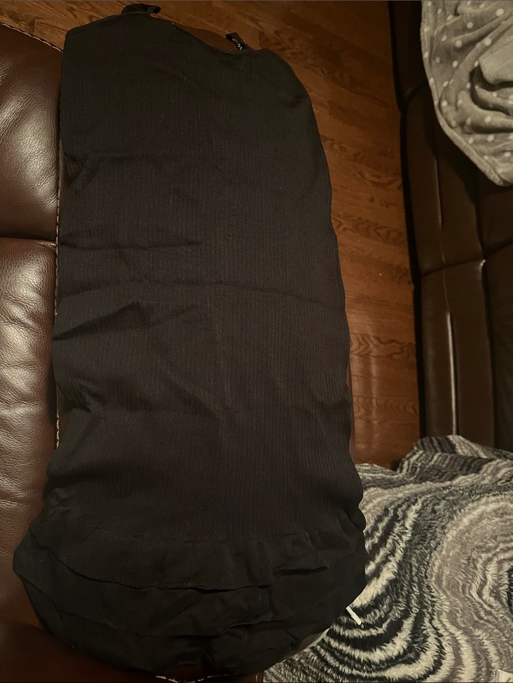 Black Women’s Ribbed/Ruffle Dress